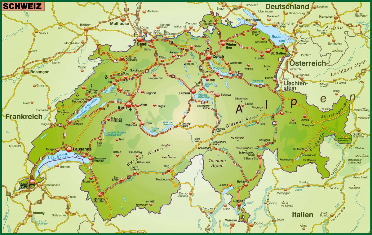 mapa ng kalye mapa ng basel sa switzerland