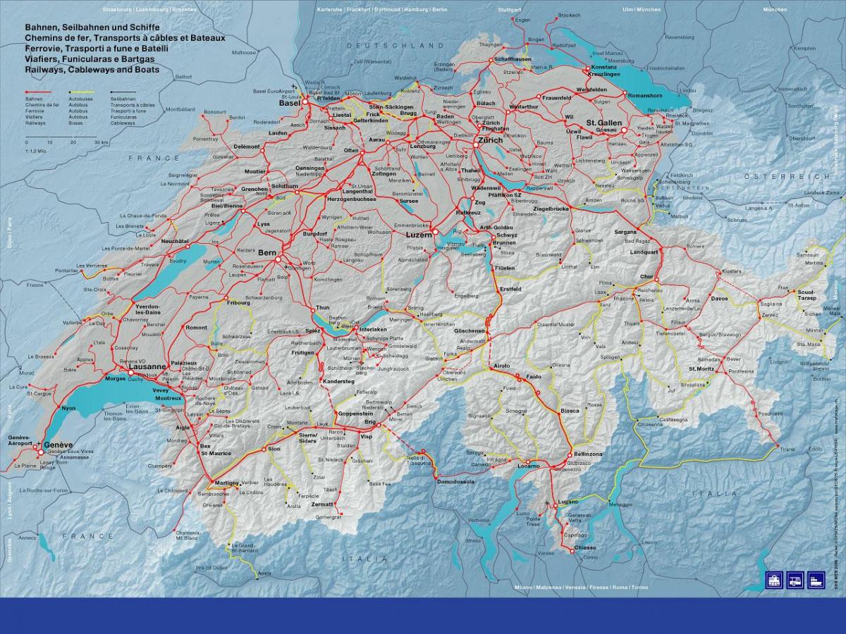 mapa ng sbb mapa switzerland