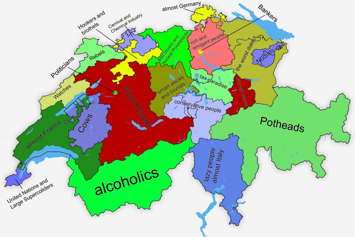 mapa ng switzerland canton