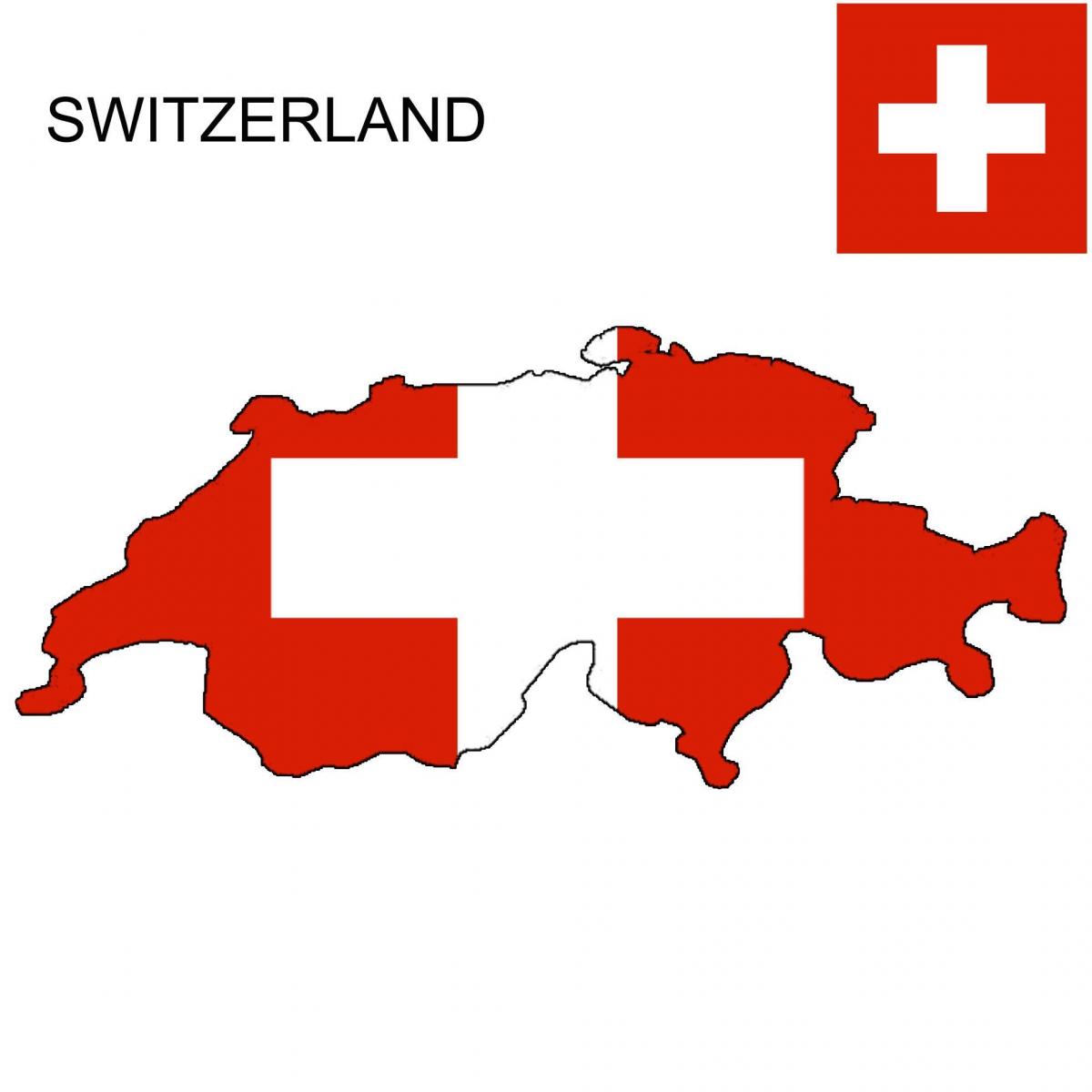 mapa ng switzerland bandila