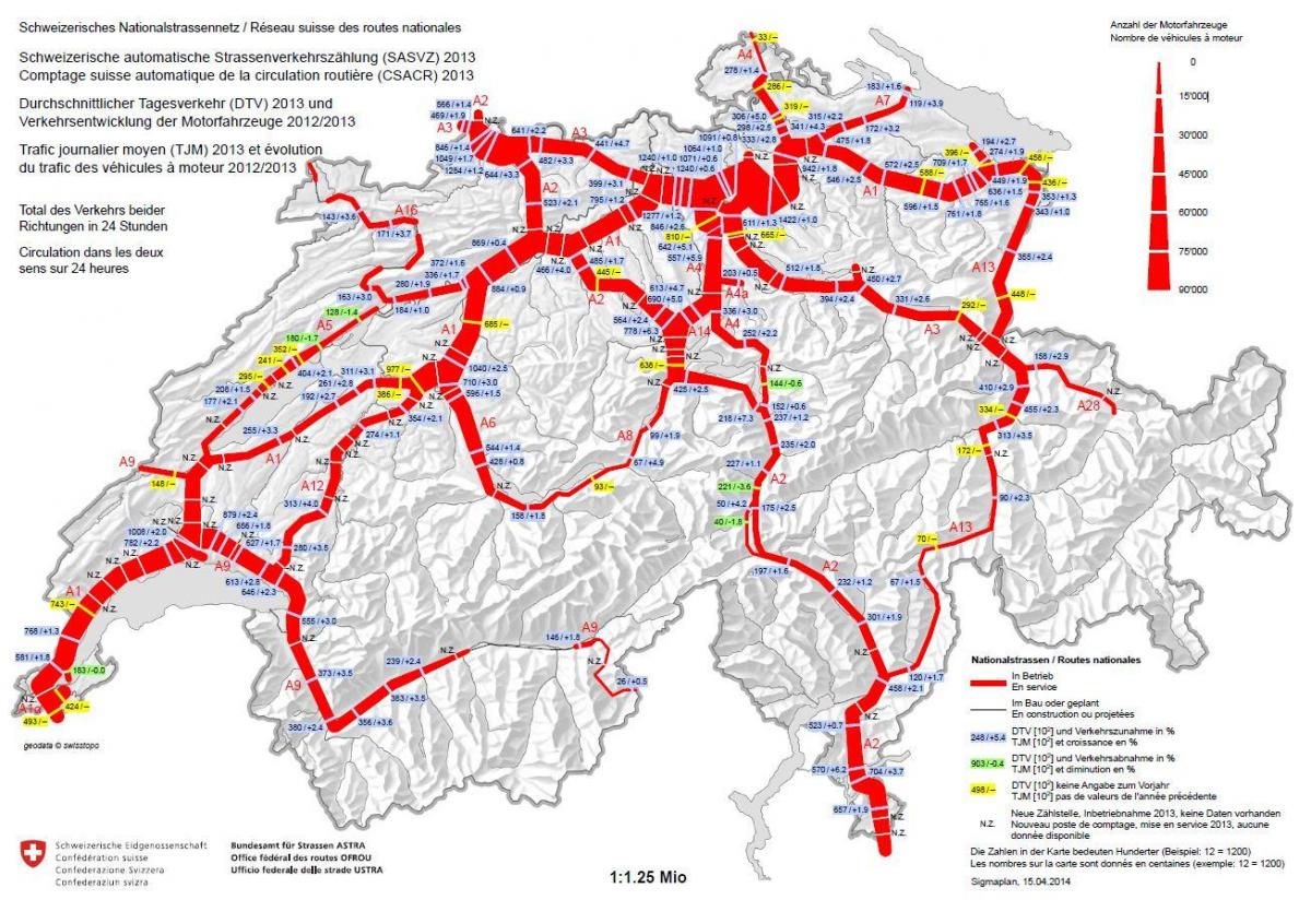 mapa ng switzerland vignette