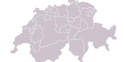 Mapa ng blangkong mapa ng switzerland