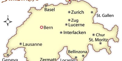 Mapa chur switzerland