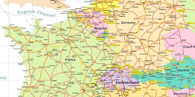 Mapa ng eurail mapa switzerland