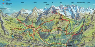Mapa ng hiking mapa switzerland