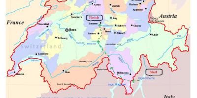Mapa ng kalye ng lucerne, switzerland
