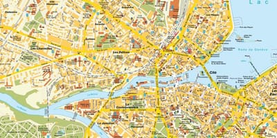 Mapa ng kalye ng geneva switzerland