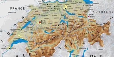 Switzerland heograpiya mapa