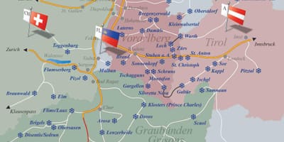 Ski resorts switzerland mapa