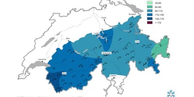 Mapa ng snow mapa switzerland