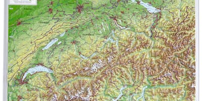 Mapa ng switzerland 3d