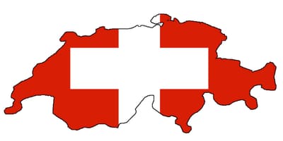 Mapa ng switzerland bandila