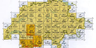 Mapa ng switzerland postcode