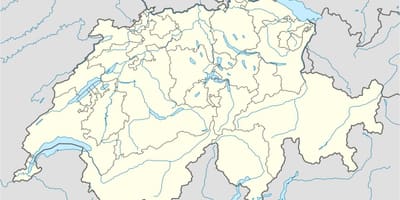 Mapa ng switzerland vector mapa