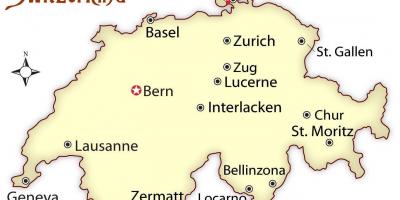 Zurich sa switzerland sa mapa